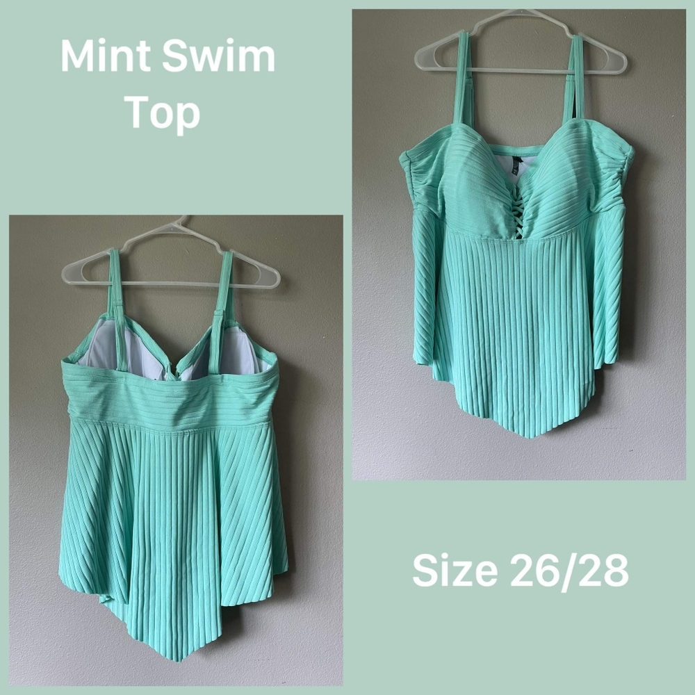 Torrid Wireless Tankini Top- Size 4X